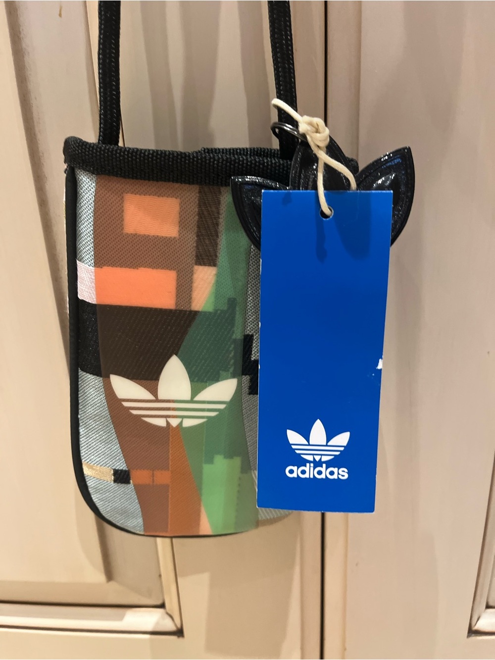 Adidas Multicolor Geometric Crossbody Pouch